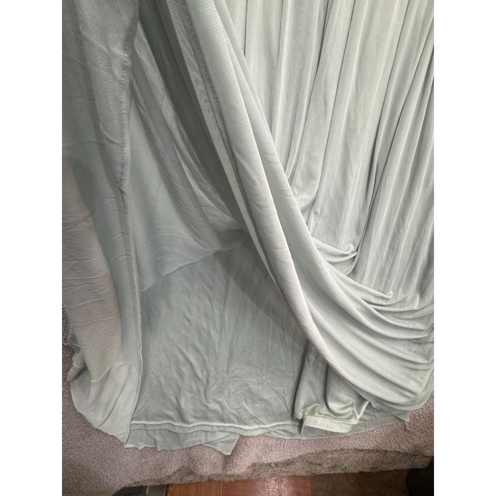Birdy Grey Sage Green Pleated Bridesmaid Maxi Dress L NWT Romantic Fairy - Picture 16 of 16